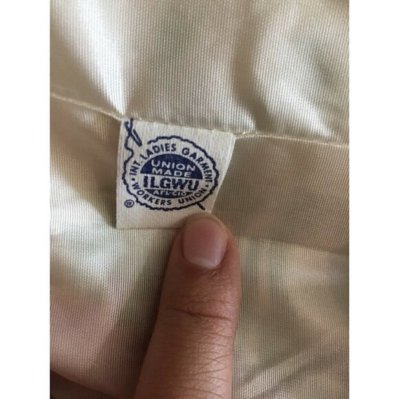 Vintage David Crystal Multicolor Floral Long Jacket Coat medium - Picture 10 of 12